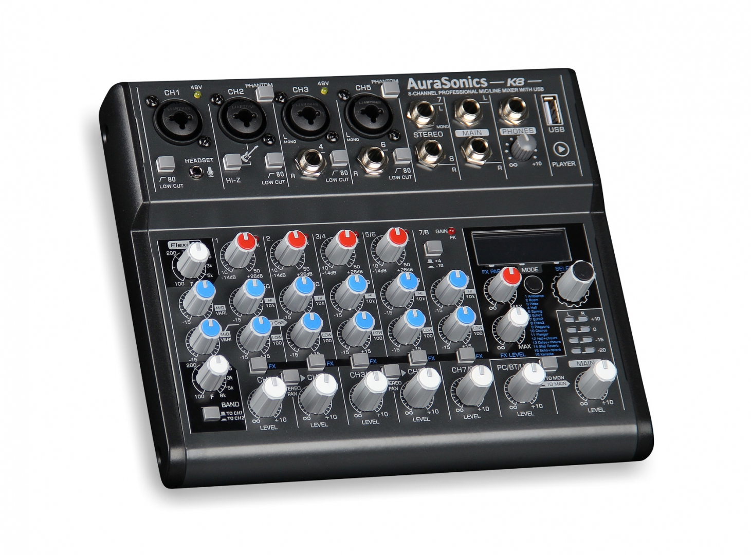 AuraSonics K8 компактный микшерный пульт в Вязьме