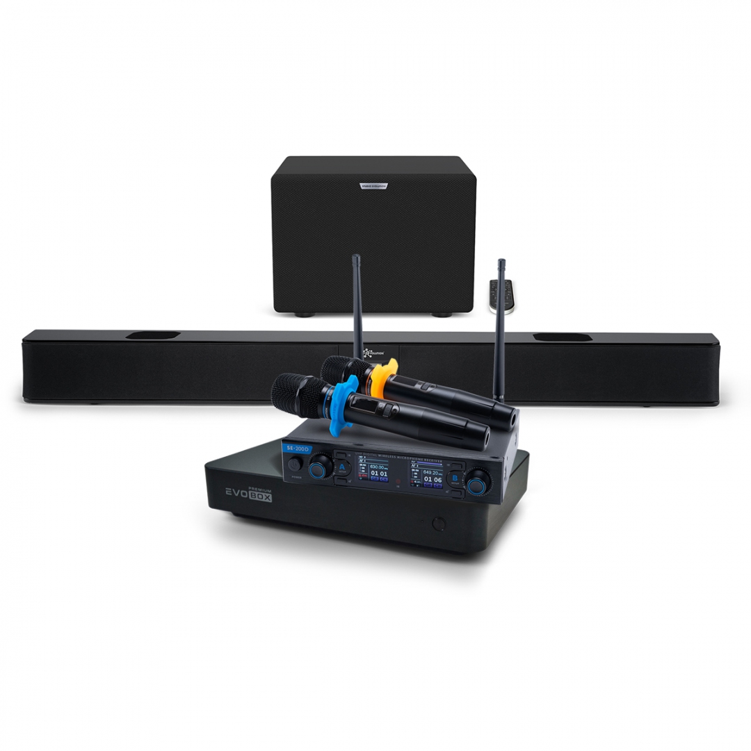 Hi-End караоке-система EVOBOX Premium + EvoSoundBar (саундбар с караоке) в Вязьме