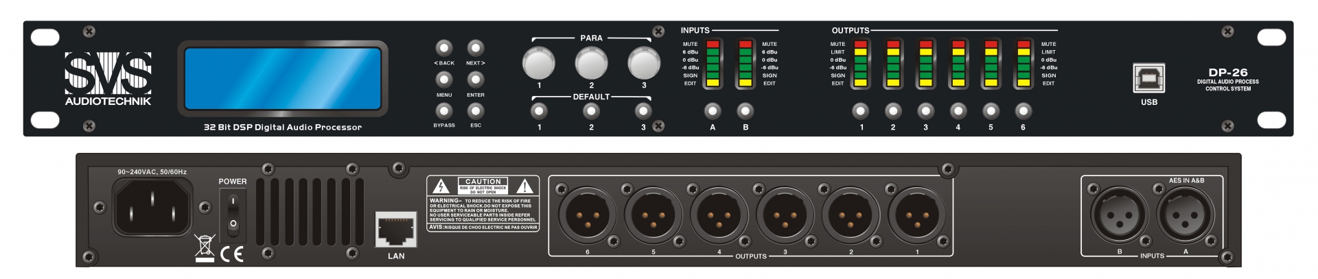 SVS Audiotechnik DP-26 Цифровой процессор: 2 входа 6 выходов в Вязьме