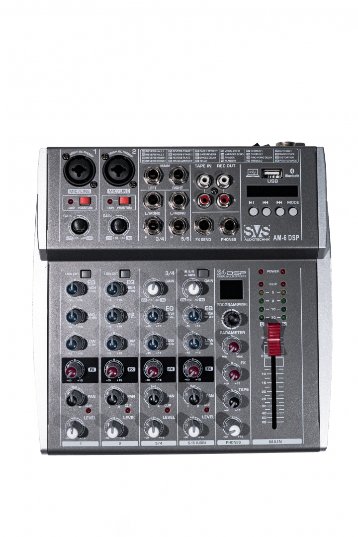 SVS Audiotechnik mixers AM-6 DSP Микшерный пульт аналоговый, 6-канальный SVS Audiotechnik mixers в Вязьме
